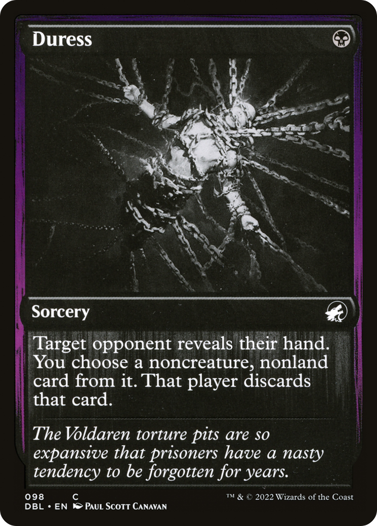 Duress (DBL-098) - Innistrad: Double Feature Foil