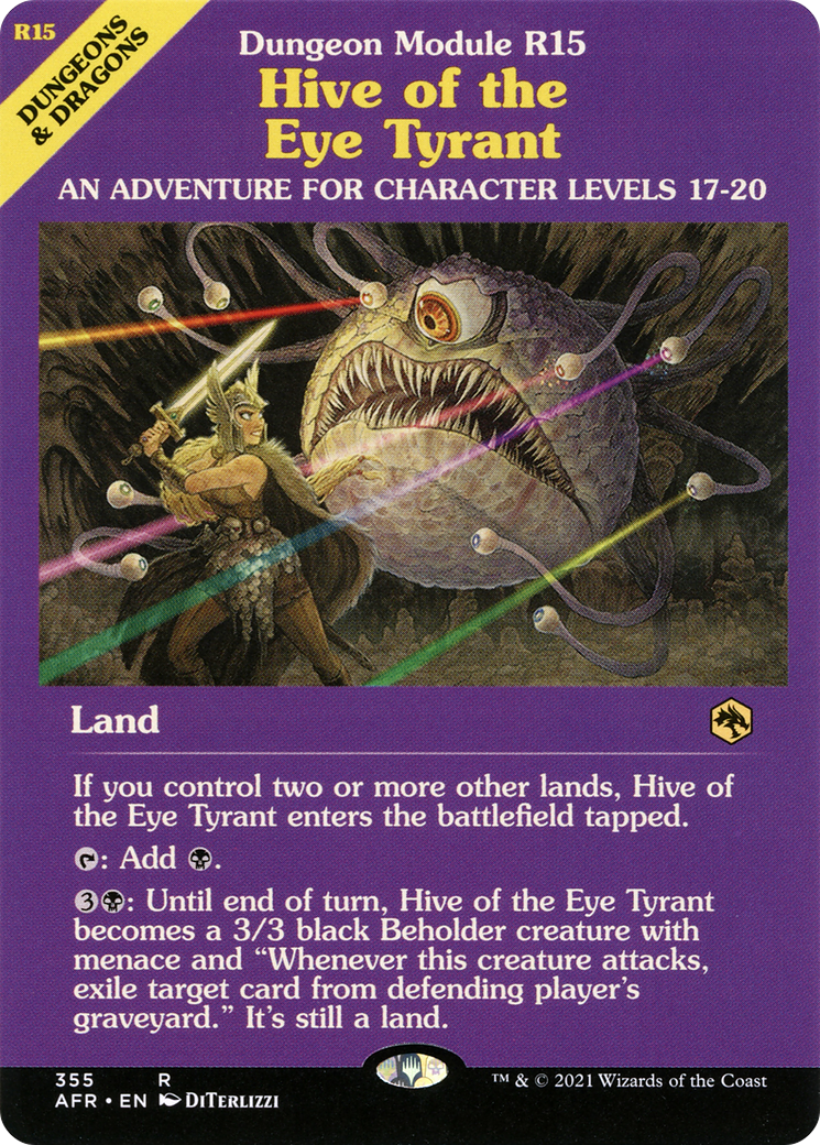 Hive of the Eye Tyrant (AFR-355) - Adventures in the Forgotten Realms: (Showcase) Foil