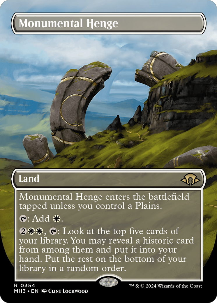 Monumental Henge (MH3-354) - Modern Horizons 3 (Borderless) Foil