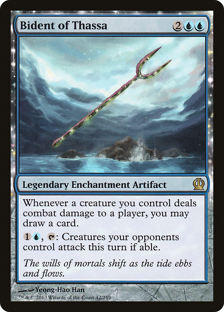 Bident of Thassa (THS-042) - Theros: (enchantment) Foil