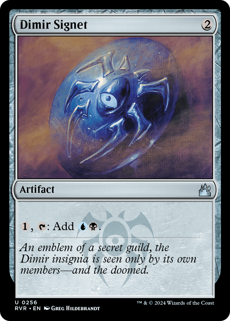 Dimir Signet (RVR-256) - Ravnica Remastered Foil