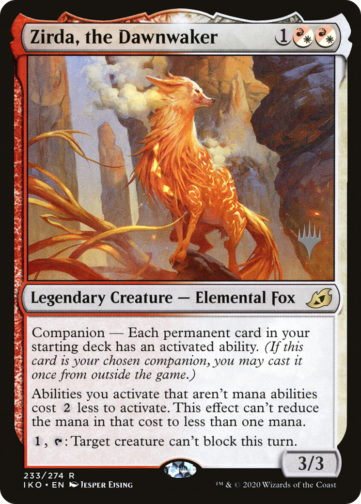Zirda, the Dawnwaker (PPIKO-233) - Ikoria: Lair of Behemoths Promos: (companion) Foil