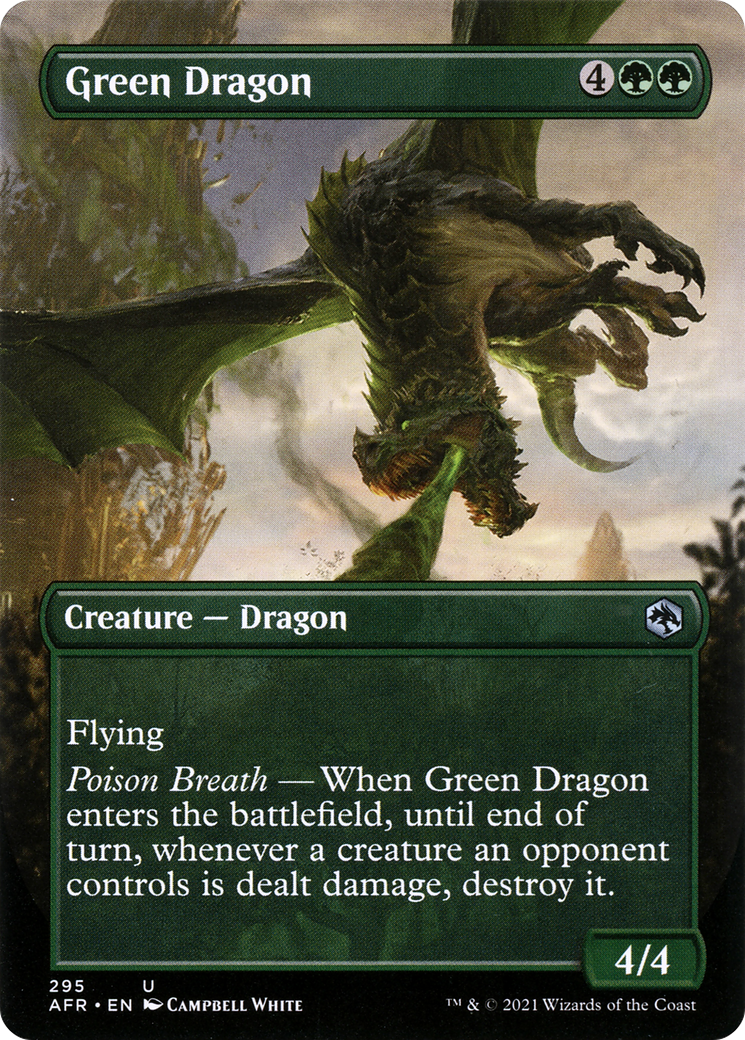 Green Dragon (AFR-295) - Adventures in the Forgotten Realms (Borderless) Foil