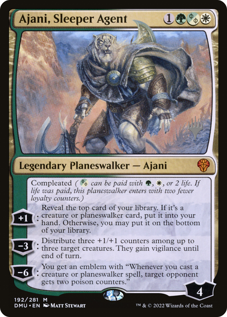 Ajani, Sleeper Agent (PPDMU-192) - Dominaria United Promos Foil
