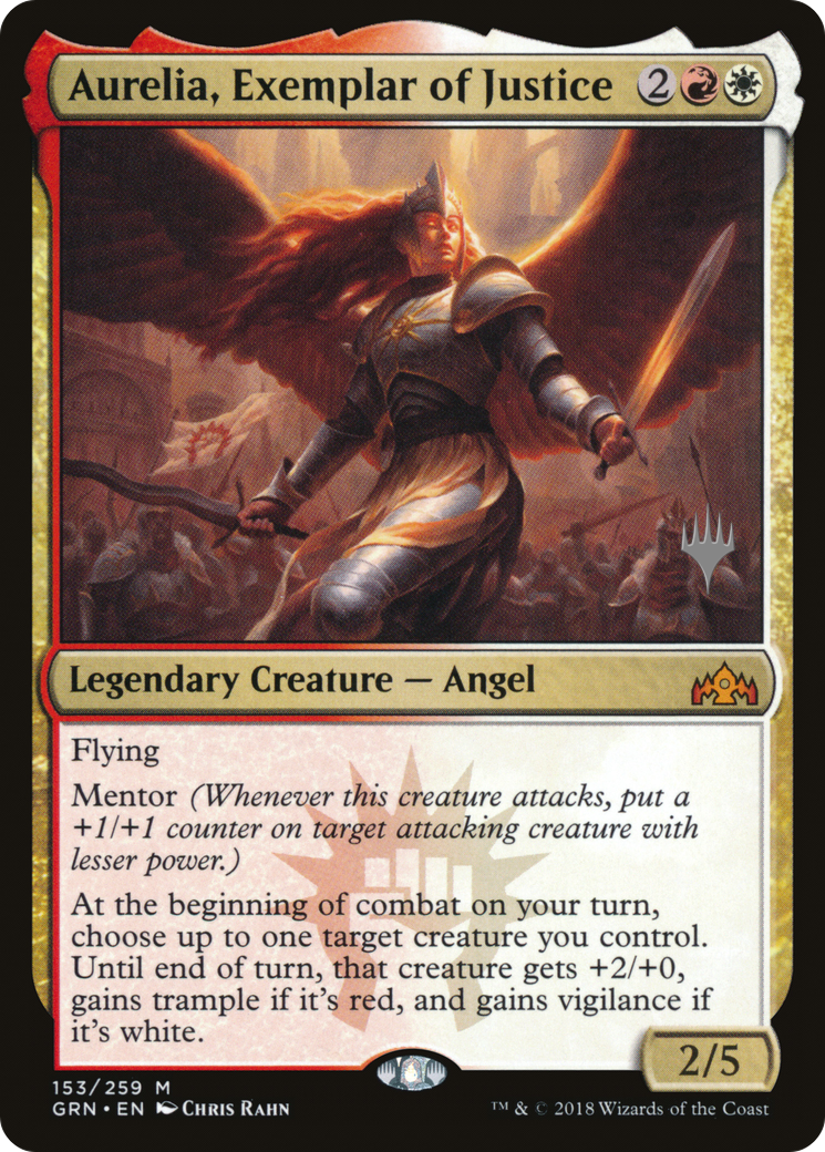 Aurelia, Exemplar of Justice (PPM20-153) - Guilds of Ravnica Promos Foil
