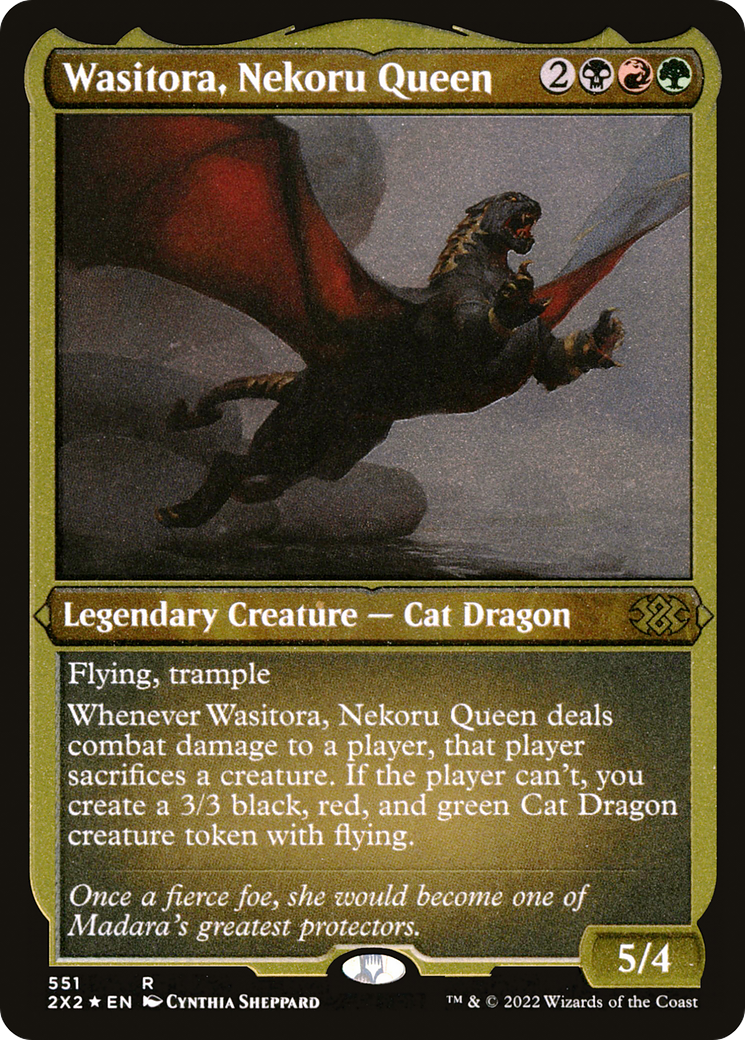Wasitora, Nekoru Queen (2X2-551) - Double Masters 2022 Foil