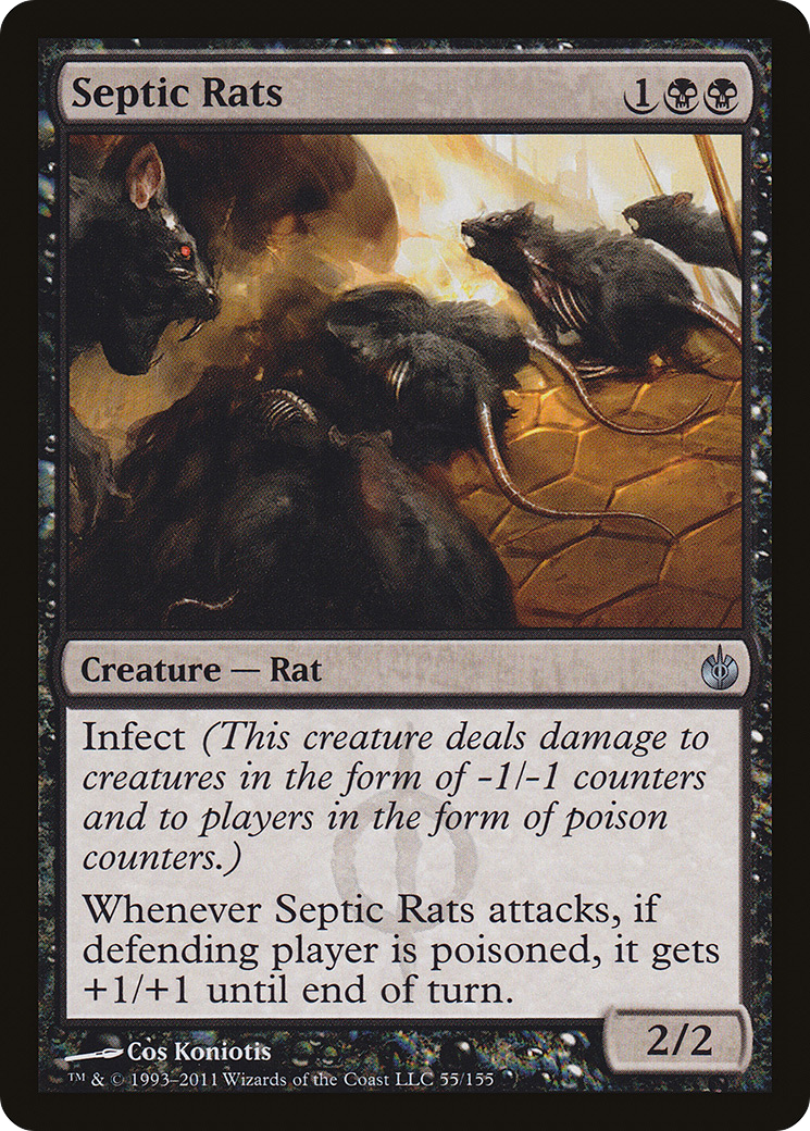 Septic Rats (MBS-055) - Mirrodin Besieged Foil