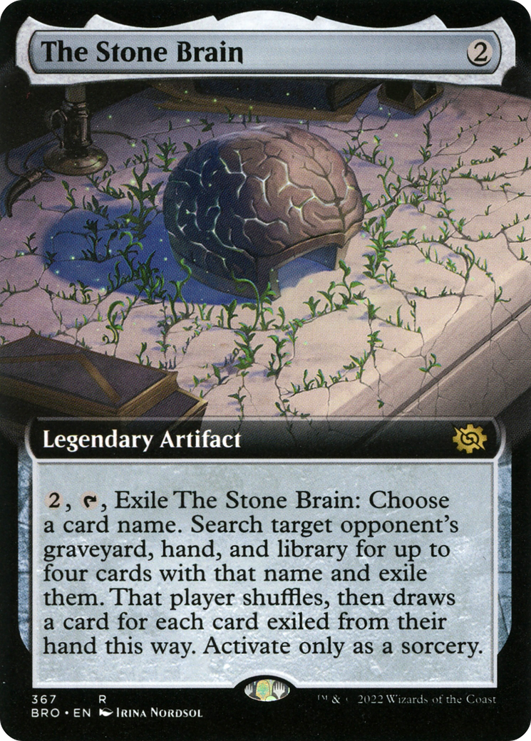 The Stone Brain (BRO-367) - The Brothers' War: (Extended Art) Foil
