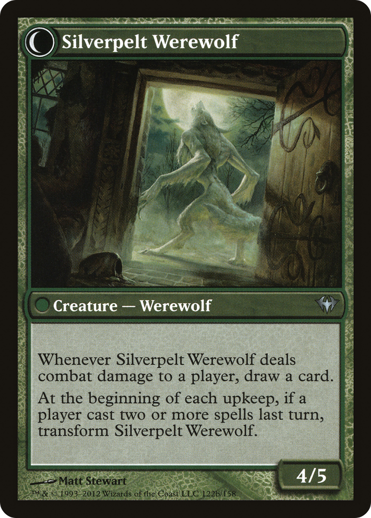 Lambholt Elder // Silverpelt Werewolf (DKA-122) - Dark Ascension: (Double Faced Transform) Foil