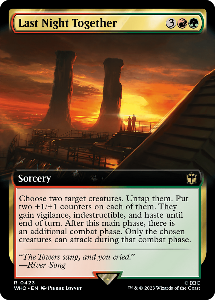 Last Night Together (WHO-423) - Doctor Who: (Extended Art) Foil