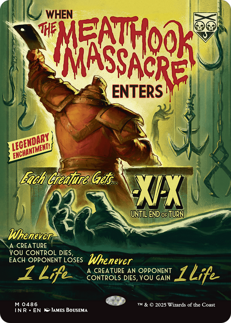 The Meathook Massacre (INR-486) - Innistrad Remastered: (Showcase, enchantment) (Borderless) Foil
