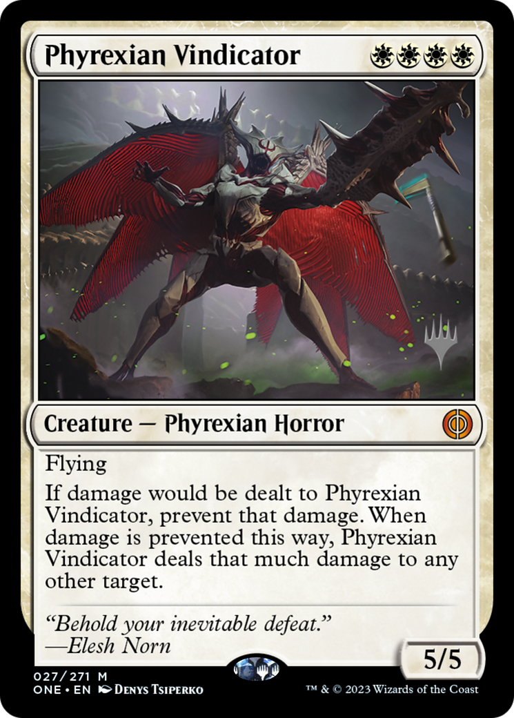 Phyrexian Vindicator (PPONE-27P) - Phyrexia: All Will Be One Promos
