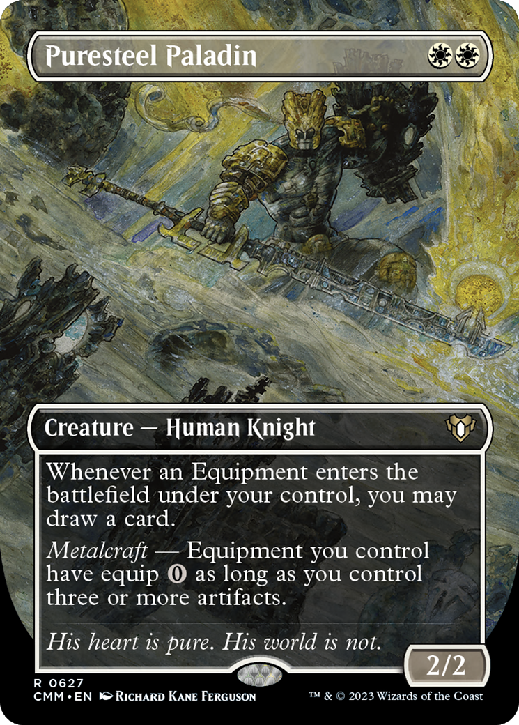 Puresteel Paladin (CMM-627) - Commander Masters (Borderless)