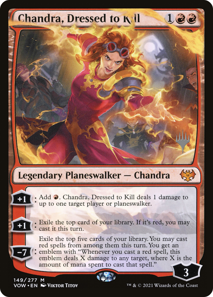Chandra, Dressed to Kill (PPDMU-149P) - Innistrad: Crimson Vow Promos Foil