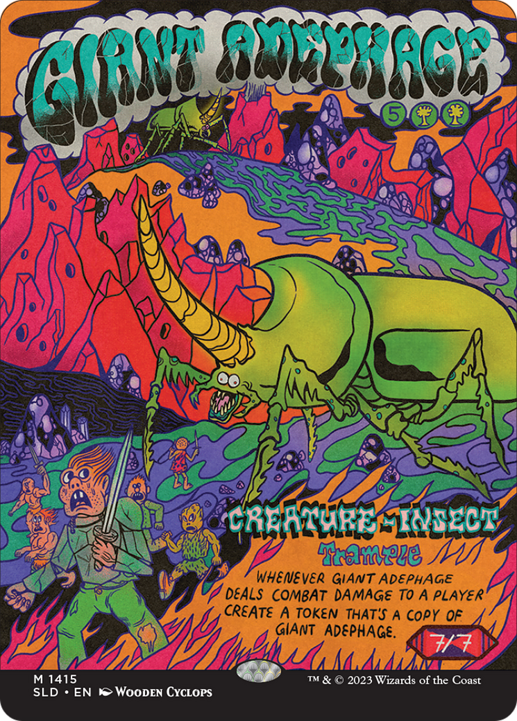 Giant Adephage (SLD-1415) - Secret Lair Drop: (Full Art) (Borderless)