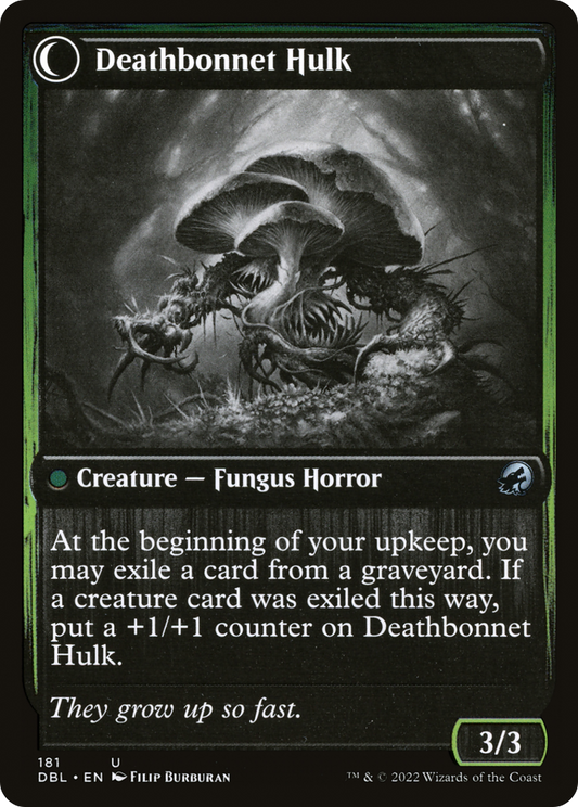Deathbonnet Sprout // Deathbonnet Hulk (DBL-181) - Innistrad: Double Feature: (Double Faced Transform) Foil