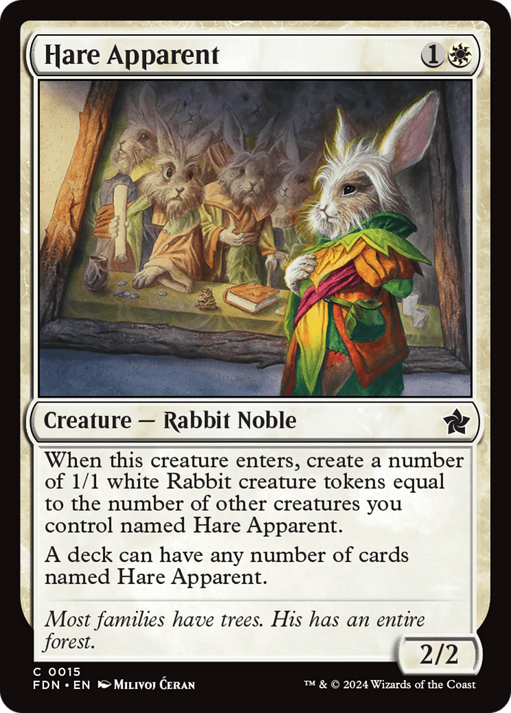 Hare Apparent (FDN-015) - Foundations Foil