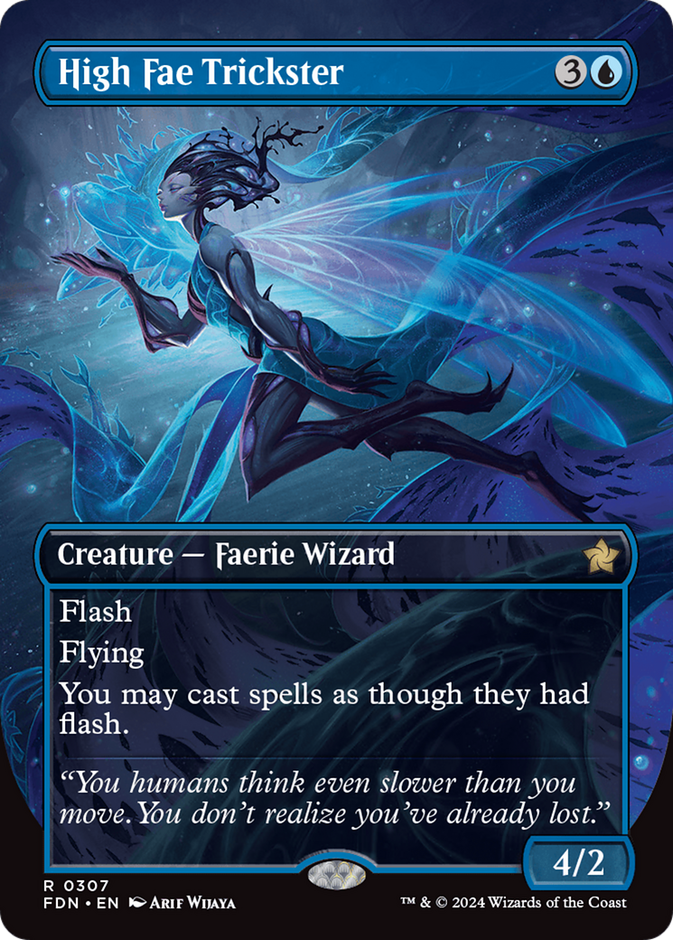 High Fae Trickster (Borderless) (FDN-307) - Foundations (Borderless)