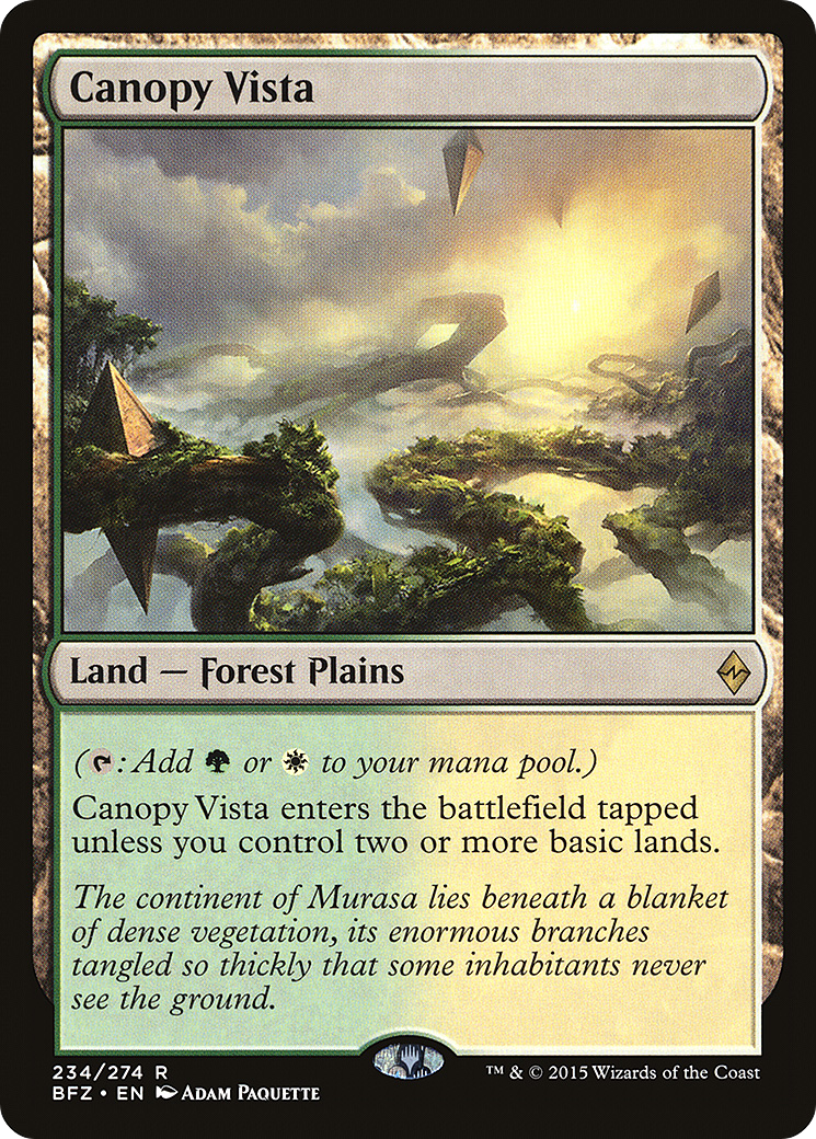 Canopy Vista (BFZ-234) - Battle for Zendikar Foil