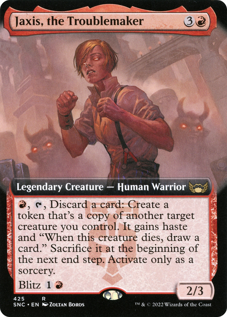 Jaxis, the Troublemaker (SNC-425) - Streets of New Capenna: (Extended Art) Foil