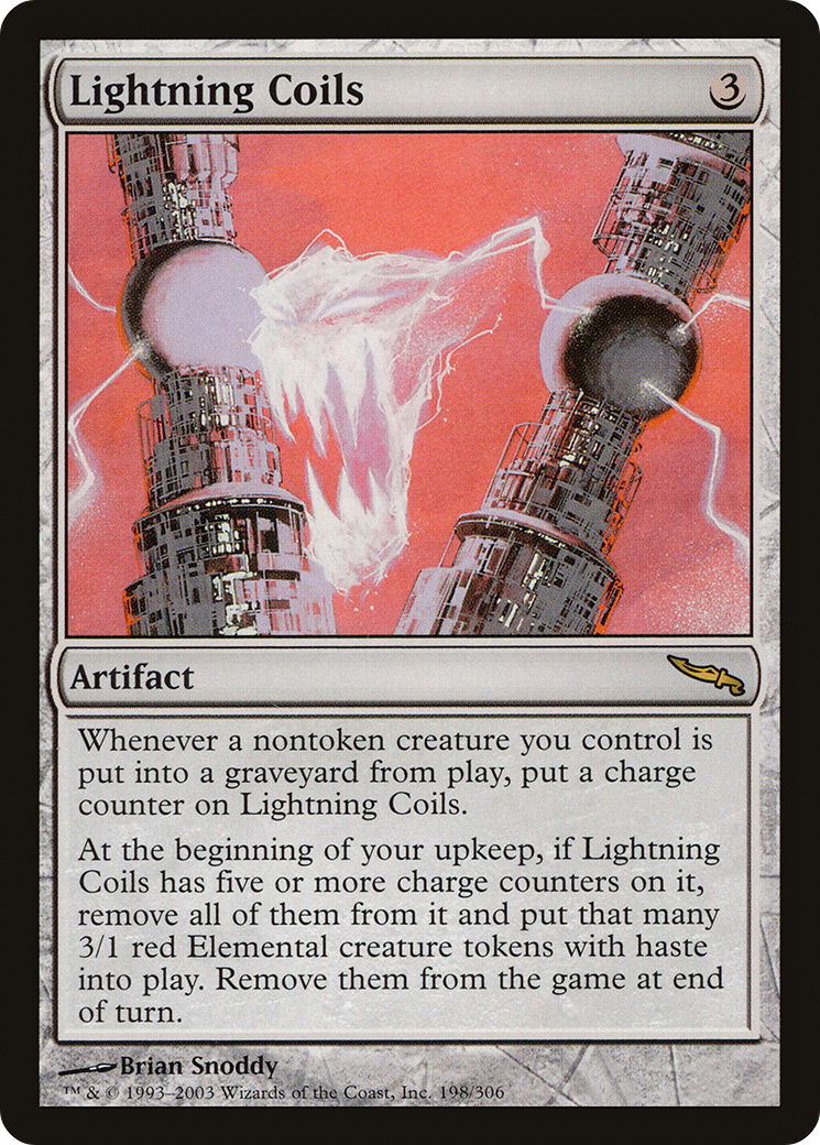 Lightning Coils (MRD-198) - Mirrodin Foil