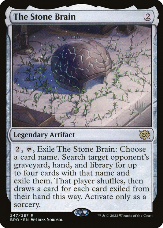 The Stone Brain (PPBRO-247) - The Brothers' War Promos Foil