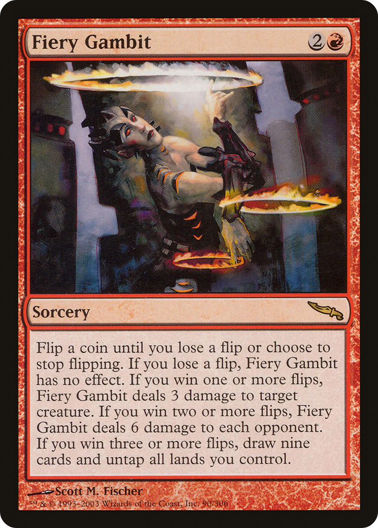 Fiery Gambit (MRD-090) - Mirrodin Foil