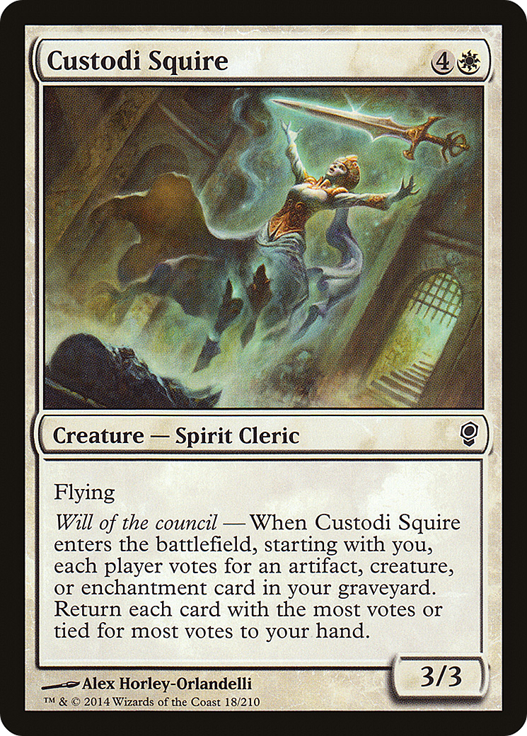 Custodi Squire (CNS-018) - Conspiracy Foil