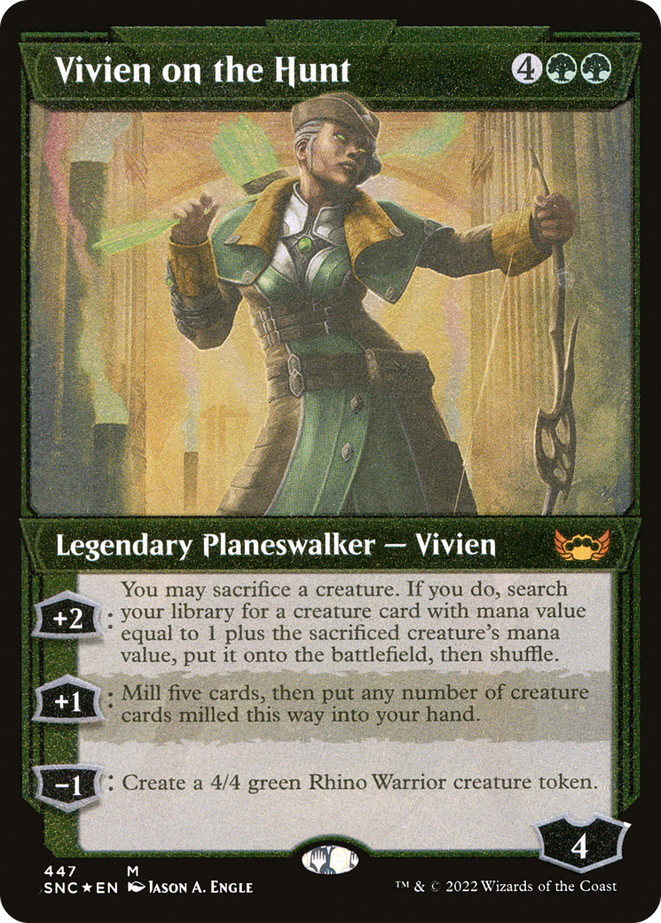Vivien on the Hunt (SNC-447) - Streets of New Capenna: (Showcase) Foil