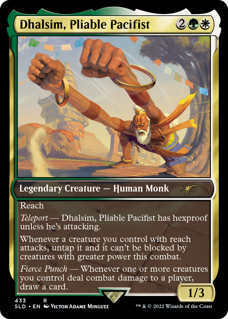 Tadeas, Juniper Ascendant (SLD-433) - Secret Lair Drop / Dhalsim, Pliable Pacifist Foil