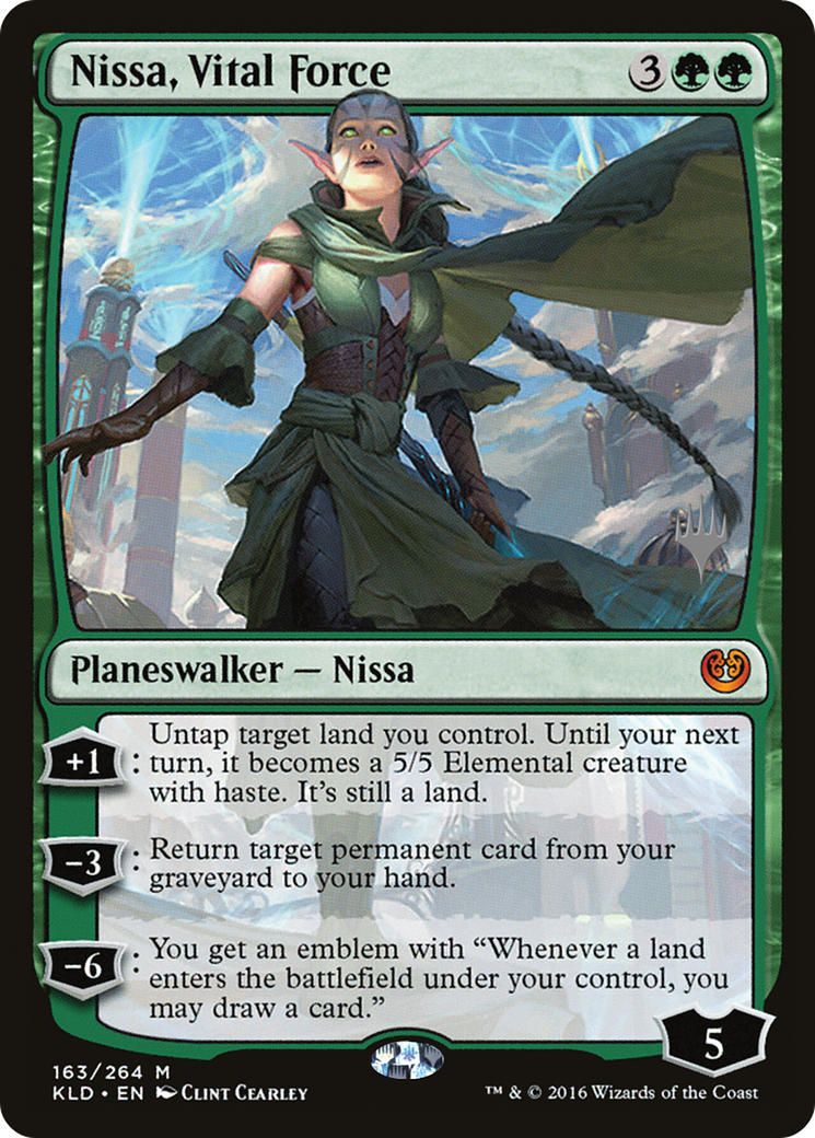 Nissa, Vital Force (PPZNR-163P) - Kaladesh Promos
