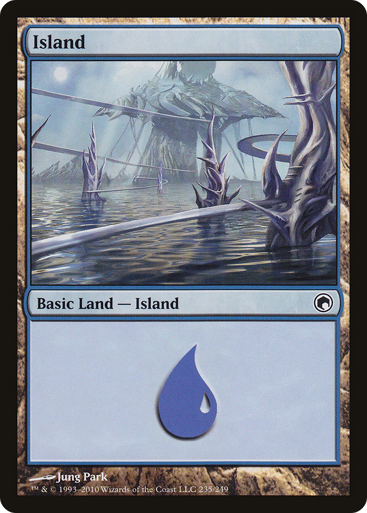 Island (SOM-235) - Scars of Mirrodin Foil