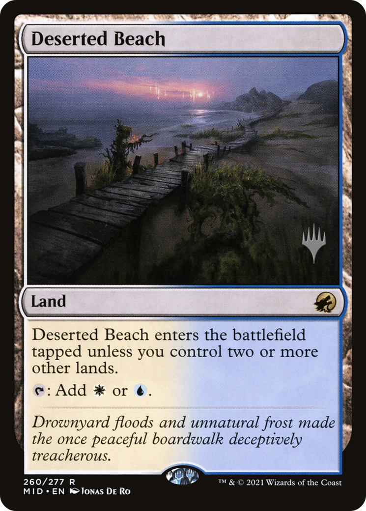 Deserted Beach (PPMID-260P) - Innistrad: Midnight Hunt Promos
