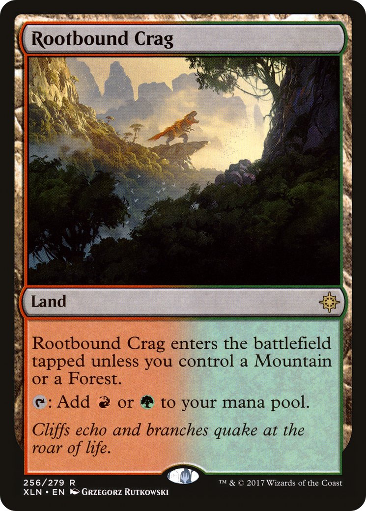 Rootbound Crag (XLN-256) - Ixalan Foil