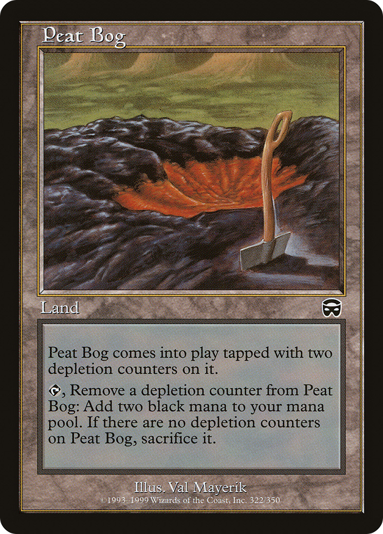 Peat Bog (MMQ-322) - Mercadian Masques Foil
