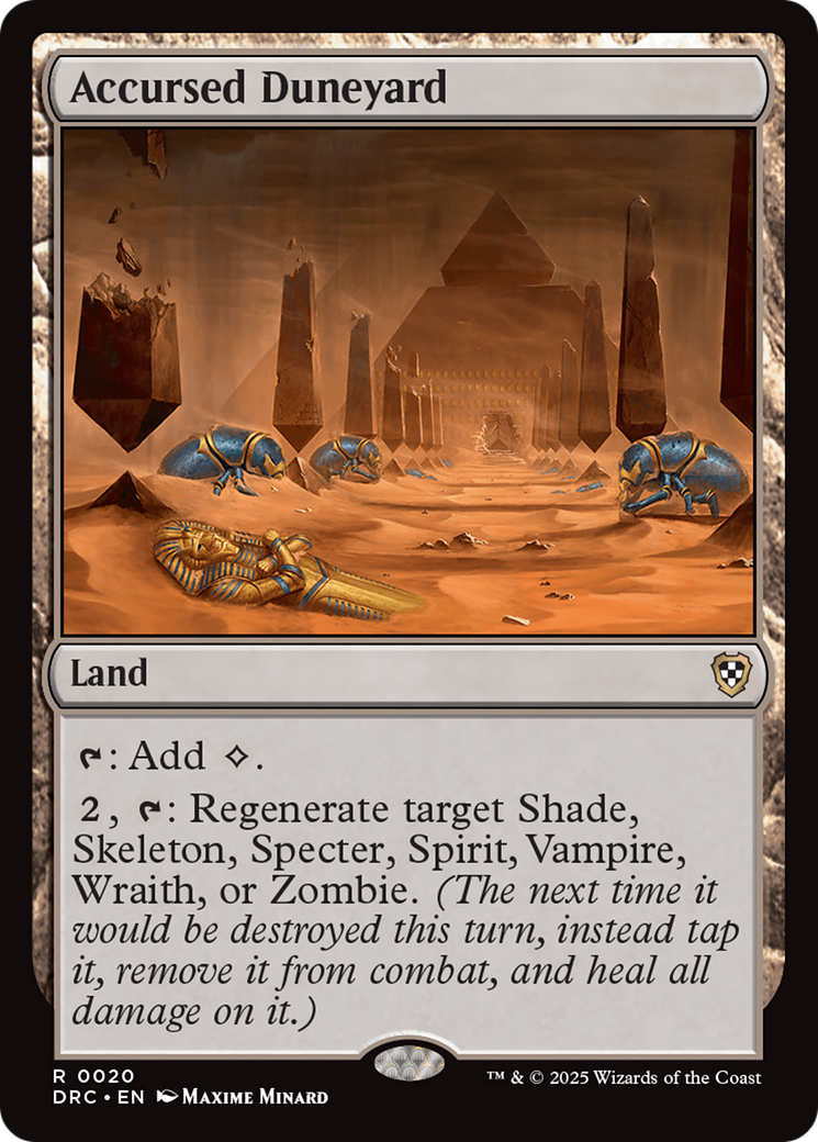 Accursed Duneyard (DRC-020) - Commander: Aetherdrift