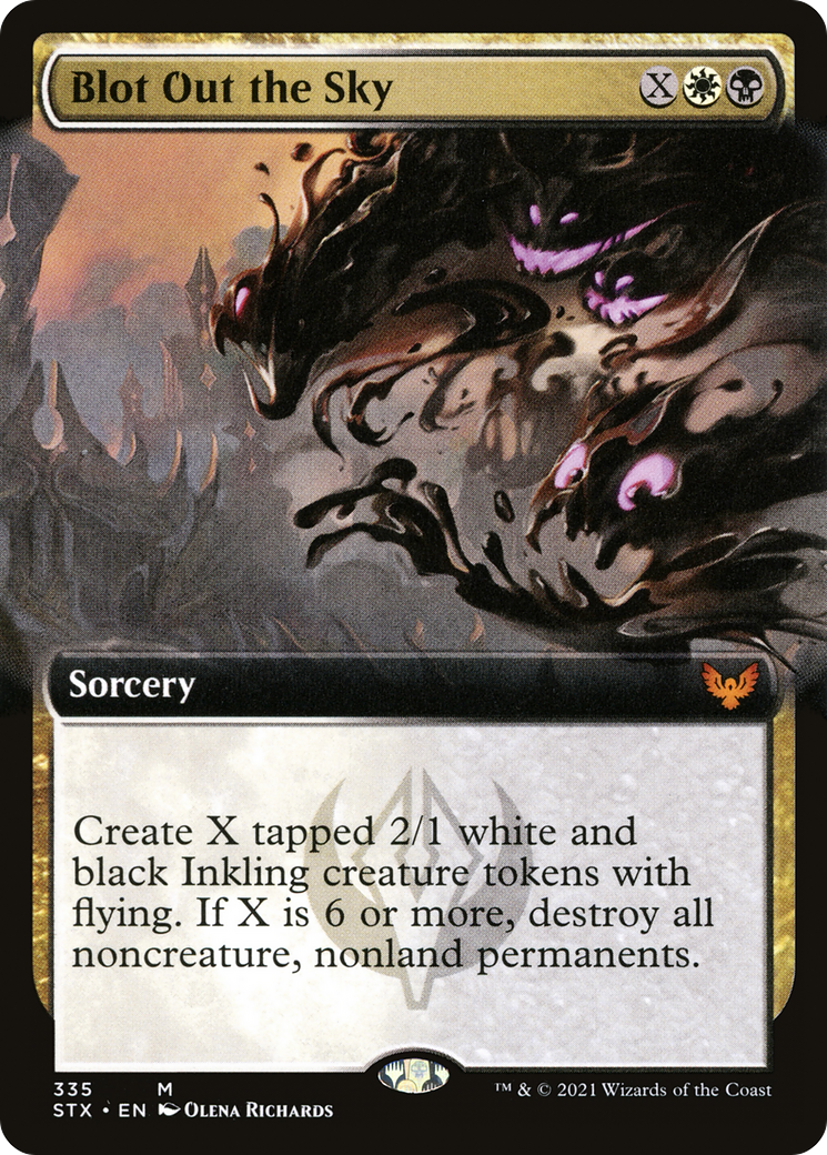 Blot Out the Sky (STX-335) - Strixhaven: School of Mages: (Extended Art) Foil