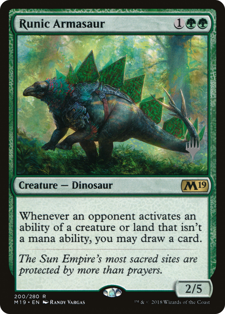 Runic Armasaur (PPIKO-200) - Core Set 2019 Promos