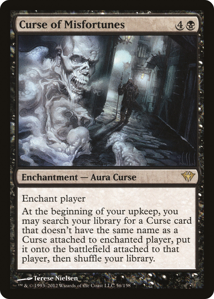 Curse of Misfortunes (DKA-056) - Dark Ascension Foil