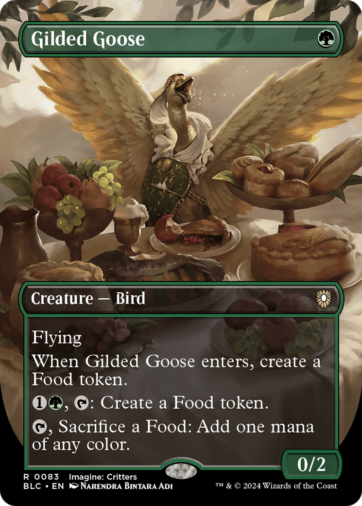 Gilded Goose (BLC-083) - Bloomburrow Commander (Borderless) Foil