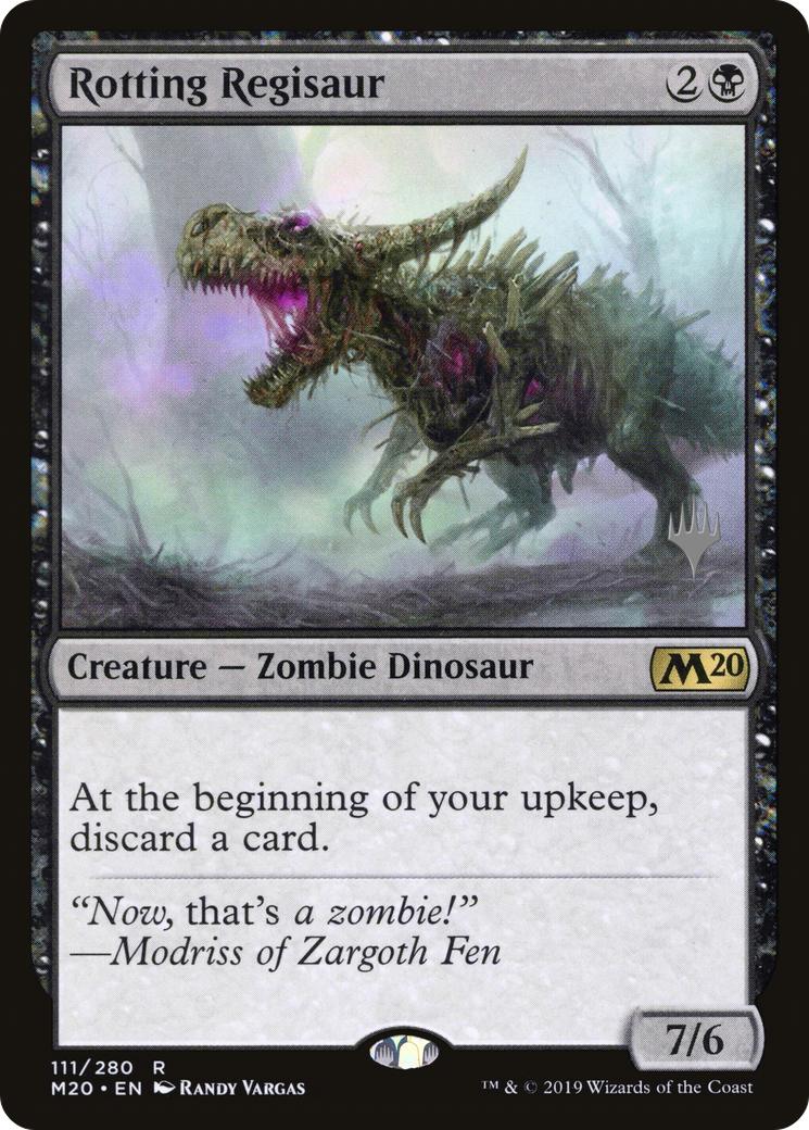 Rotting Regisaur (PPM20-111P) - Core Set 2020 Promos Foil