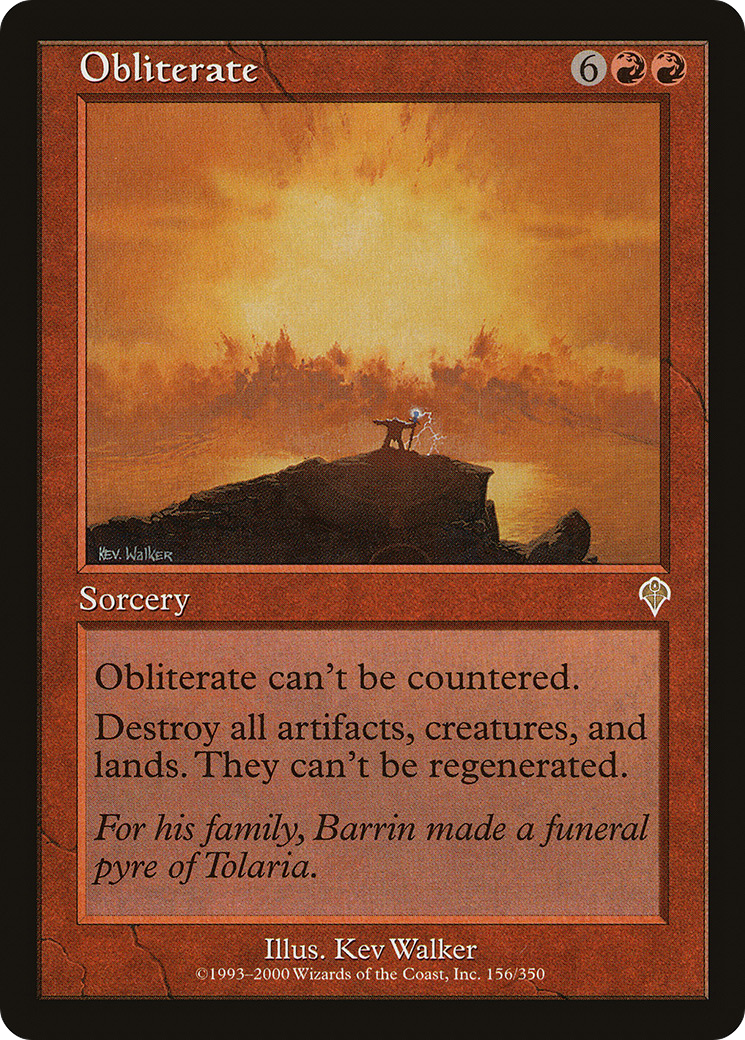 Obliterate (INV-156) - Invasion Foil