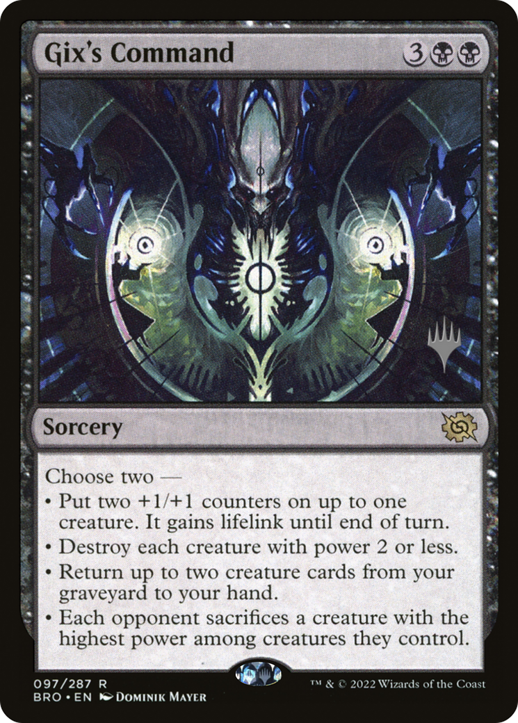 Gix's Command (PPBRO-097) - The Brothers' War Promos Foil