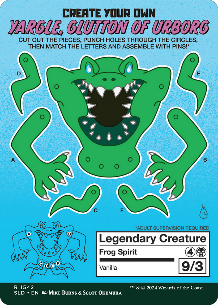 Yargle, Glutton of Urborg // Yargle, Glutton of Urborg (SLD-1542) - Secret Lair Drop (Borderless)
