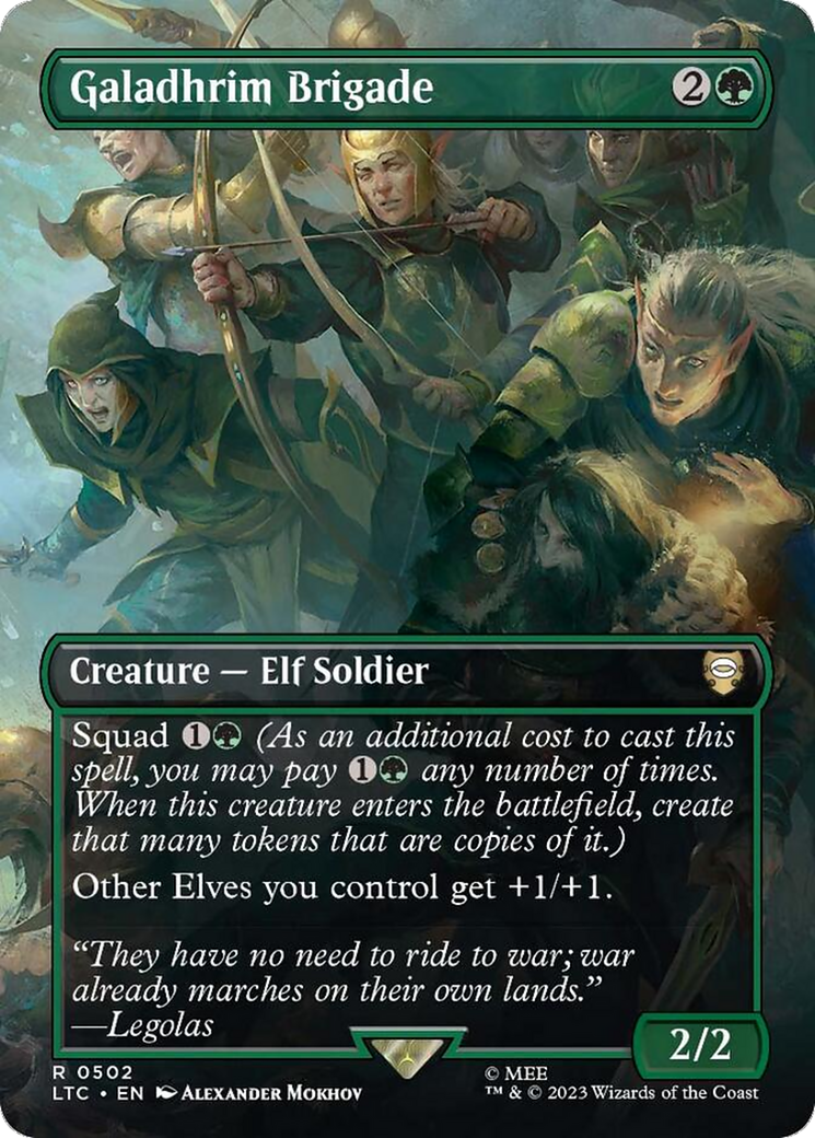 Galadhrim Brigade (LTC-502) - Tales of Middle-earth Commander (Borderless) Foil