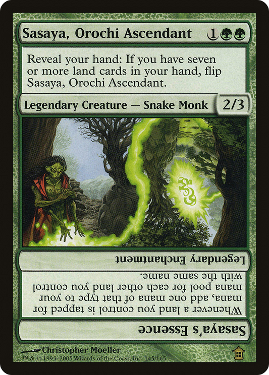 Sasaya, Orochi Ascendant // Sasaya's Essence (SOK-145) - Saviors of Kamigawa