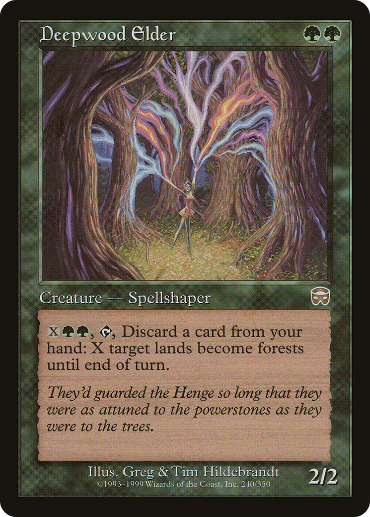Deepwood Elder (MMQ-240) - Mercadian Masques Foil