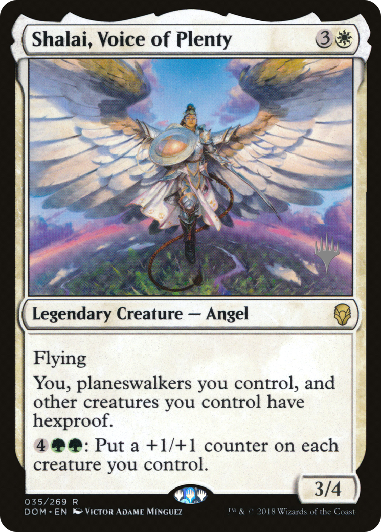 Shalai, Voice of Plenty (PPM20-035) - Dominaria Promos Foil