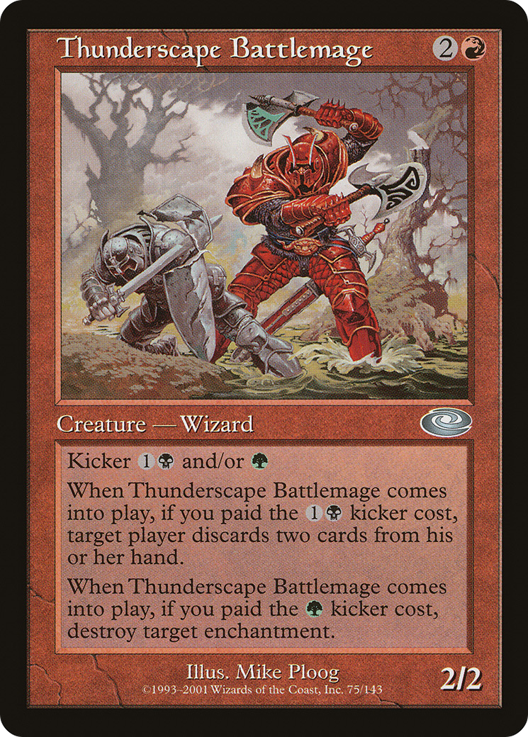 Thunderscape Battlemage (PLS-075) - Planeshift Foil