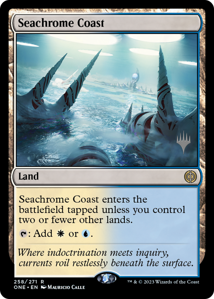 Seachrome Coast (PPONE-258P) - Phyrexia: All Will Be One Promos